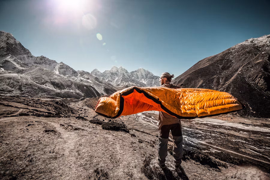 using sleeping bag in nature could be totally enough for a good relaxed sleep in the wild